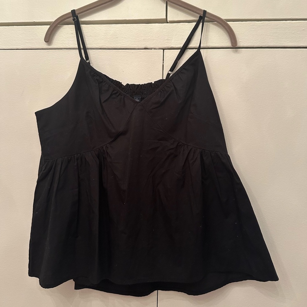 Black spaghetti strap top
